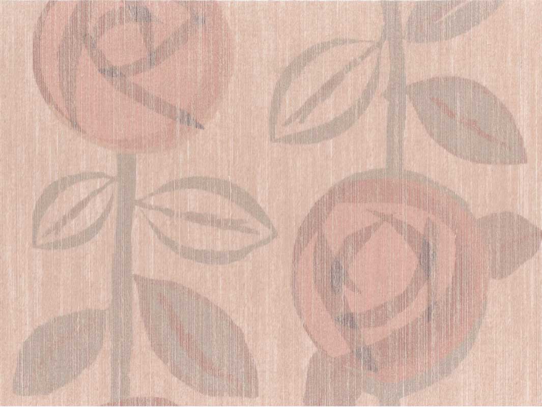 Linen wallpaper Rose, rusty rose