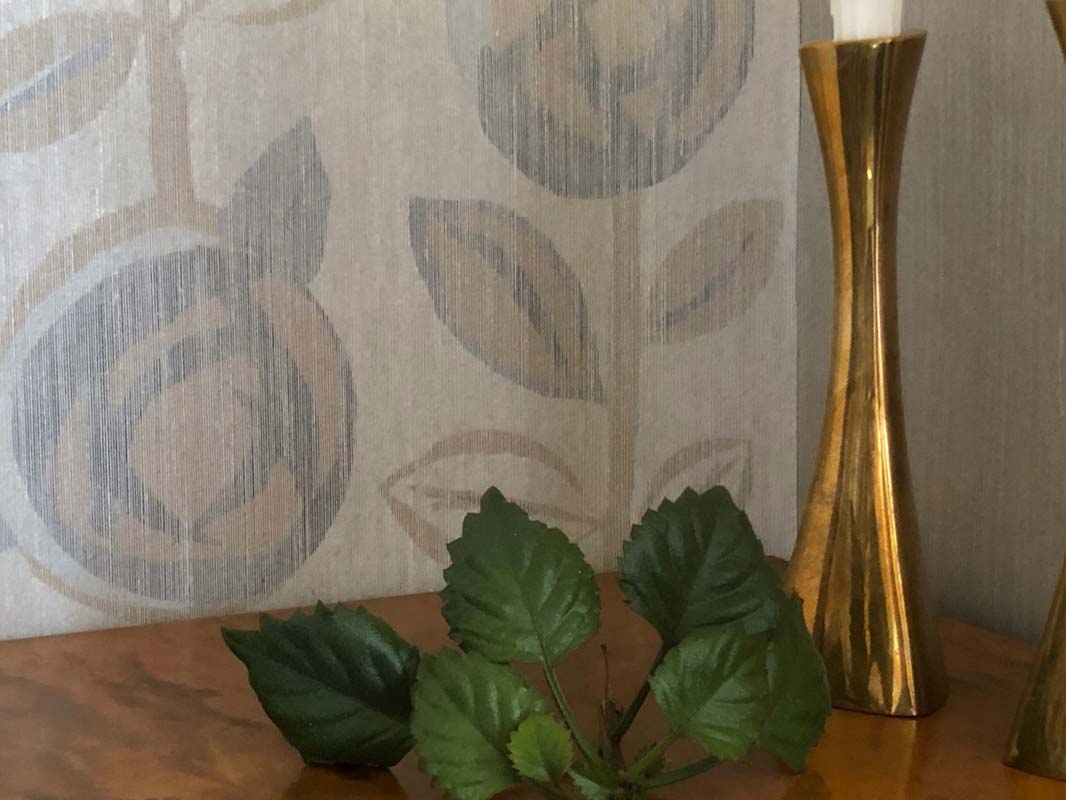 Linen wallpaper, Rose soft brown - Image 4