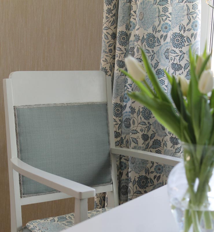 Linen Wallpaper, Plain Steel Grey - Image 5