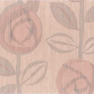 Sample – Linen Wallpaper Rose, Rusty Rose